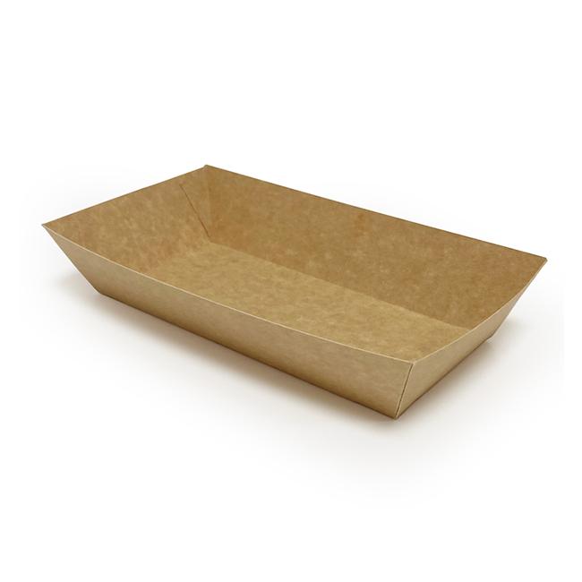 MONOUSO | Barqueta Kraft-Kraft 750ml 22x11,5x4,5cm (500 Uds)