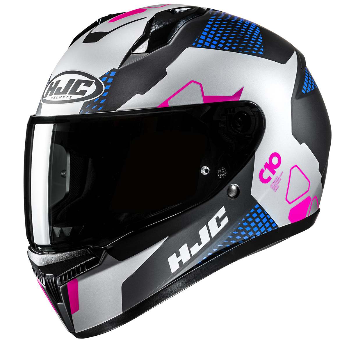 Casco Integral Moto HJC C10 Aspa Homologado ECE 22.06 Ligero y Cómodo Pantalla Antirrayas Sistema de Ventilación ACS Interior Desmontable y Lavable para Ciudad y Carretera