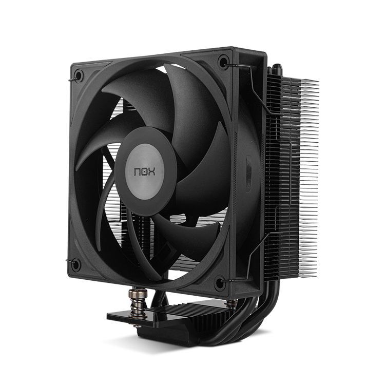 NOX XTREME PRODUCTS HUMMER R-400 Black - Disipador CPU por Aire, Ventilador 120mm PWM, TDP 235W, 4 Heatpipes, Compatible Intel/AMD, Silencioso y Eficiente, Negro