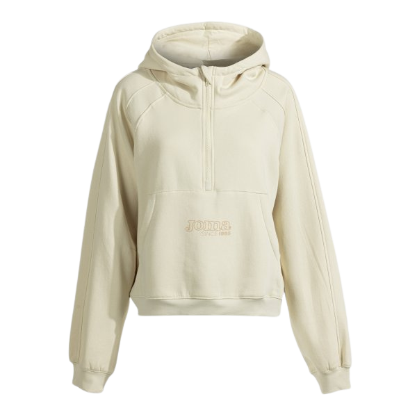 Joma - Sudadera con capucha para mujer de fleece algodón con cierre cremallera y bolsillo canguro estilo urbano ajustado