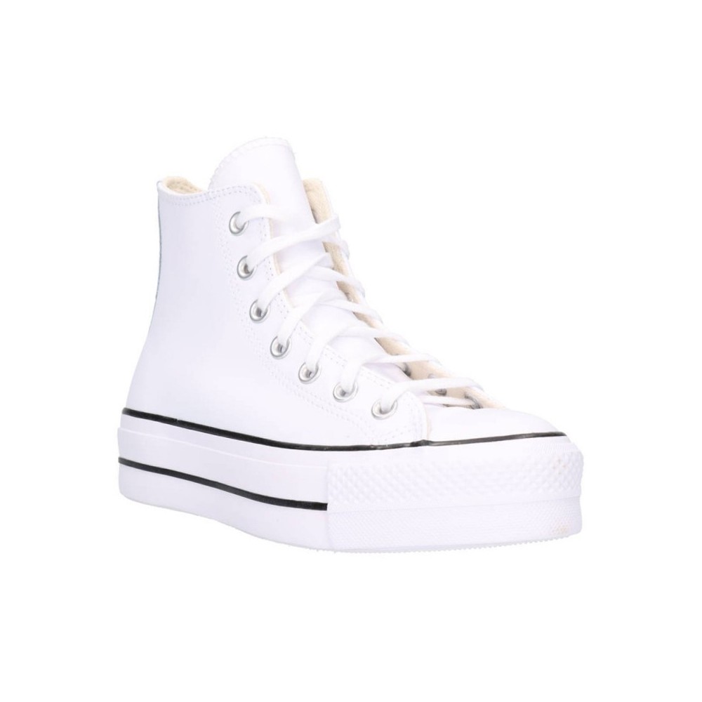 Converse Chuck Taylor All Star Platform Zapatillas Altas de Plataforma Mujer Lona Blanco