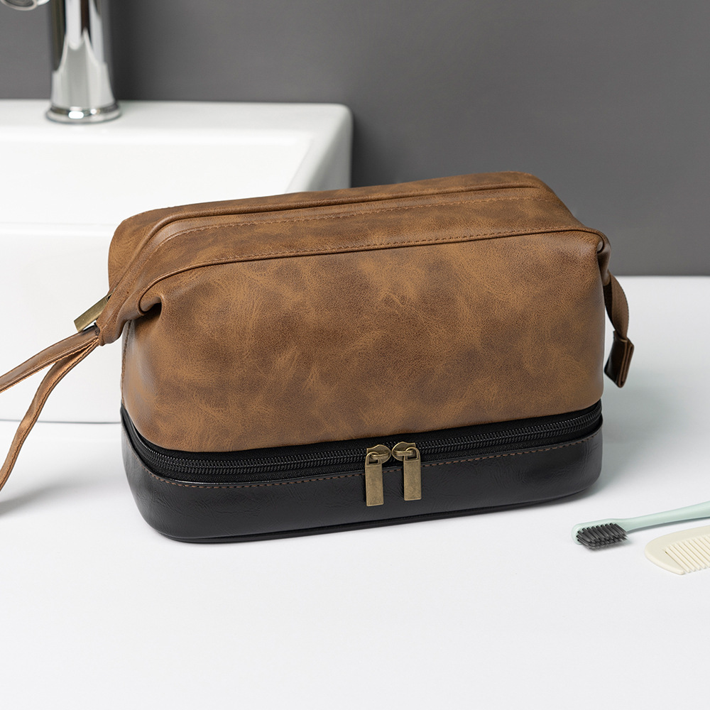 Bolsa de aseo, bolsa organizadora de viaje, bolsa de aseo para hombre, bolso de negocios/neceser de maquillaje, bolsa de viaje impermeable de doble capa