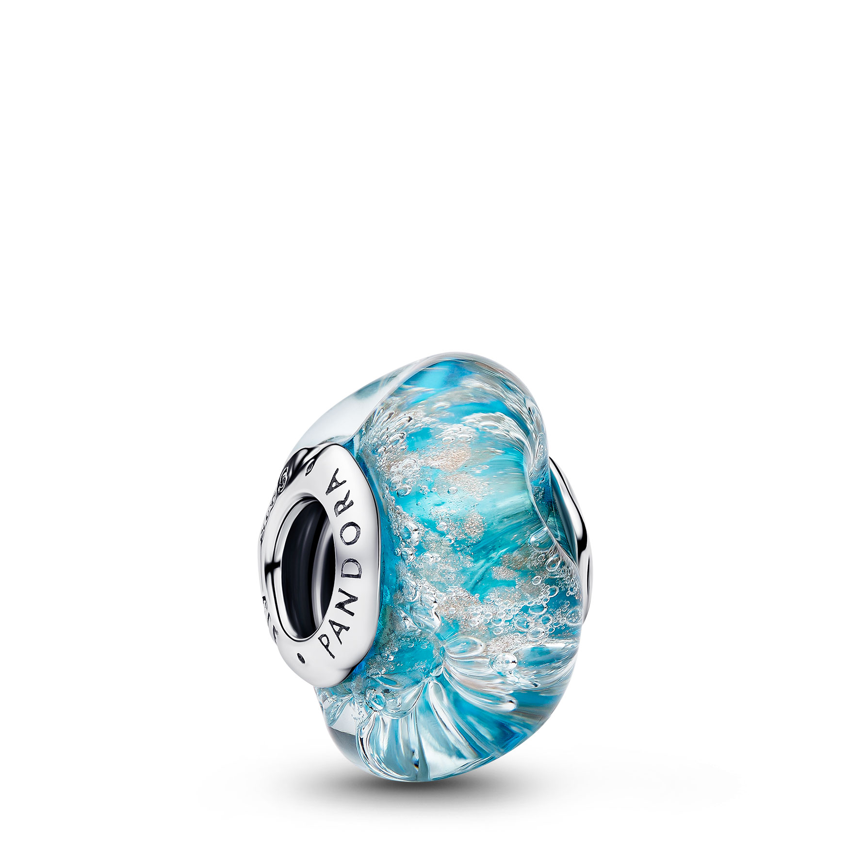 Pandora Charm de plata de ley con cristal murano 794701C01 , para Mujer