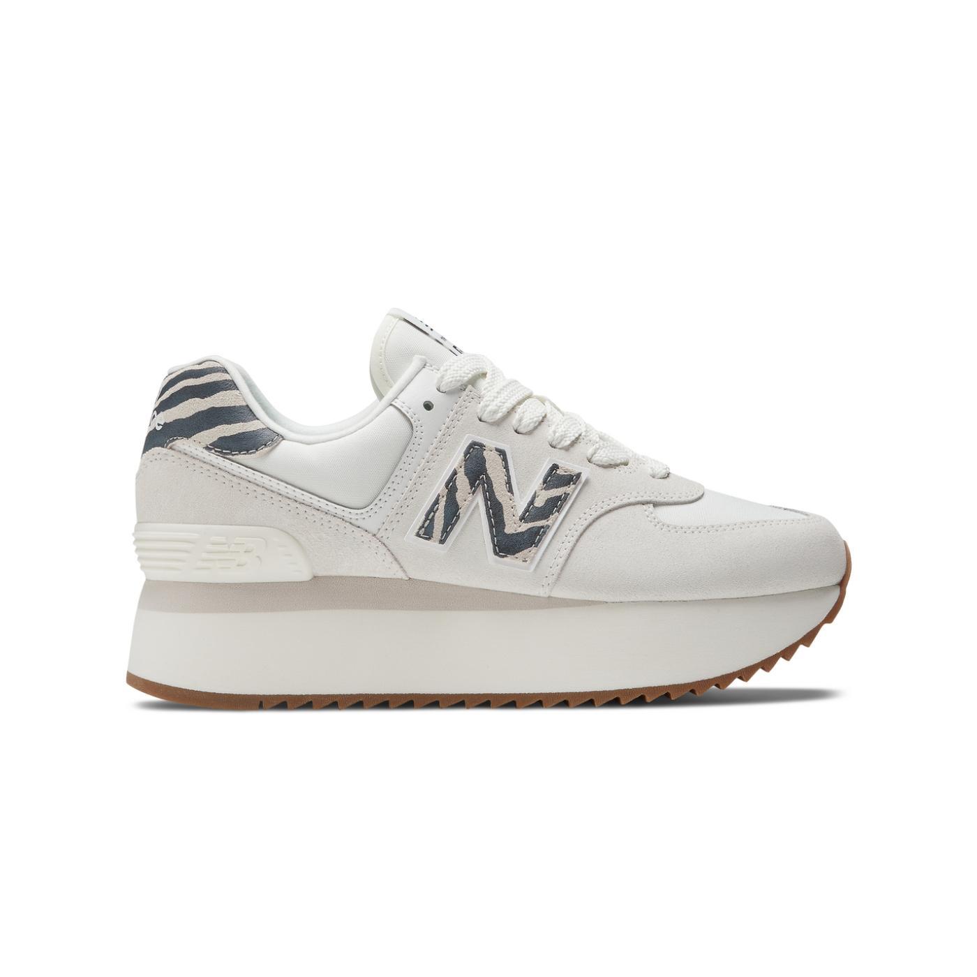 Zapatillas new balance wl574+zdd platf beige de mujer.