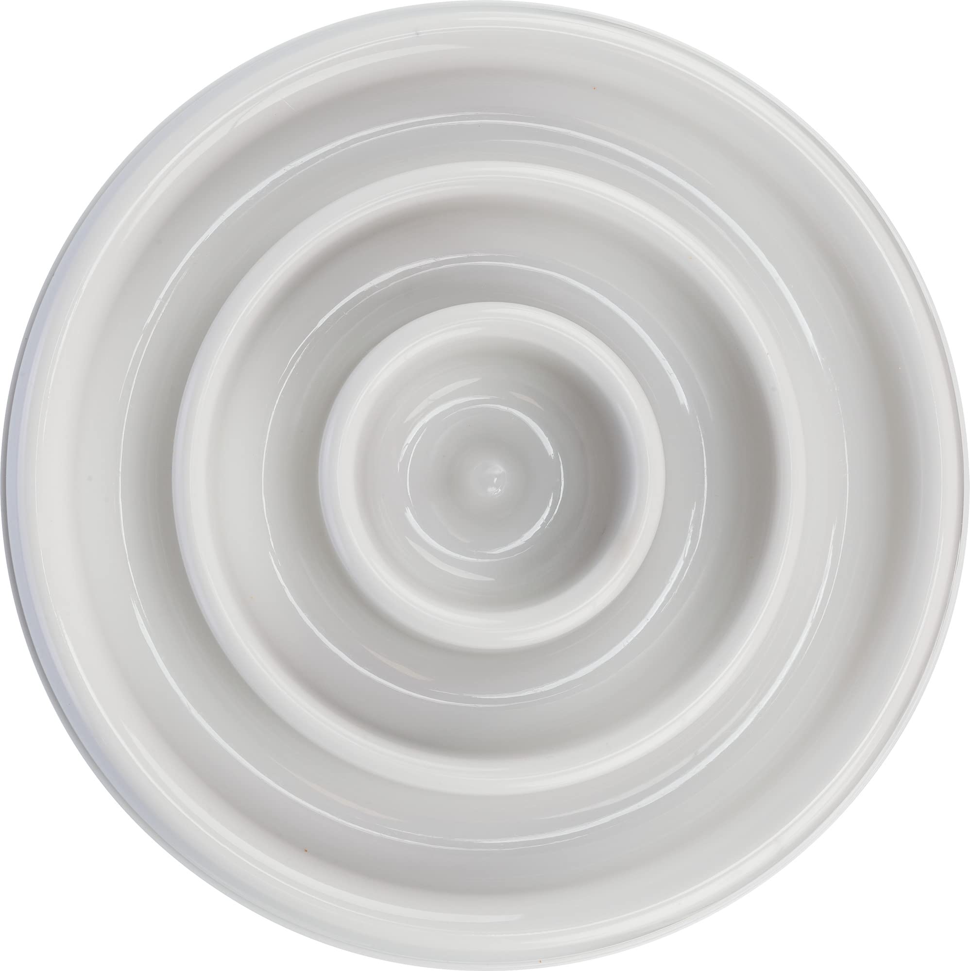 TRIXIE Slow Feeding bowl, plastic/TPR, 0.45 l/ø 23 cm, grey