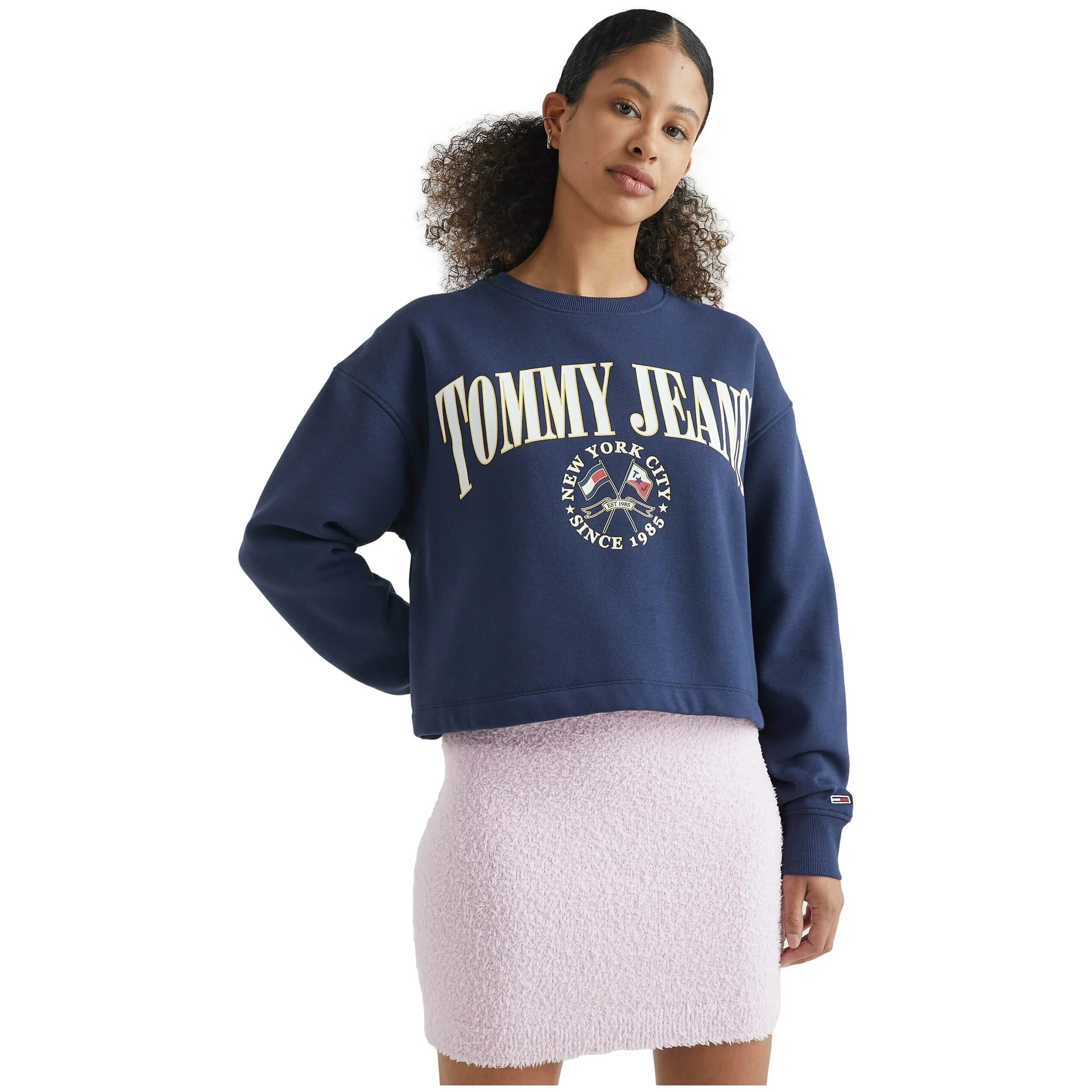 Sudaderas Sin Capucha Tommy Hilfiger modelo DW0DW14348C87 para Mujer en color Azul