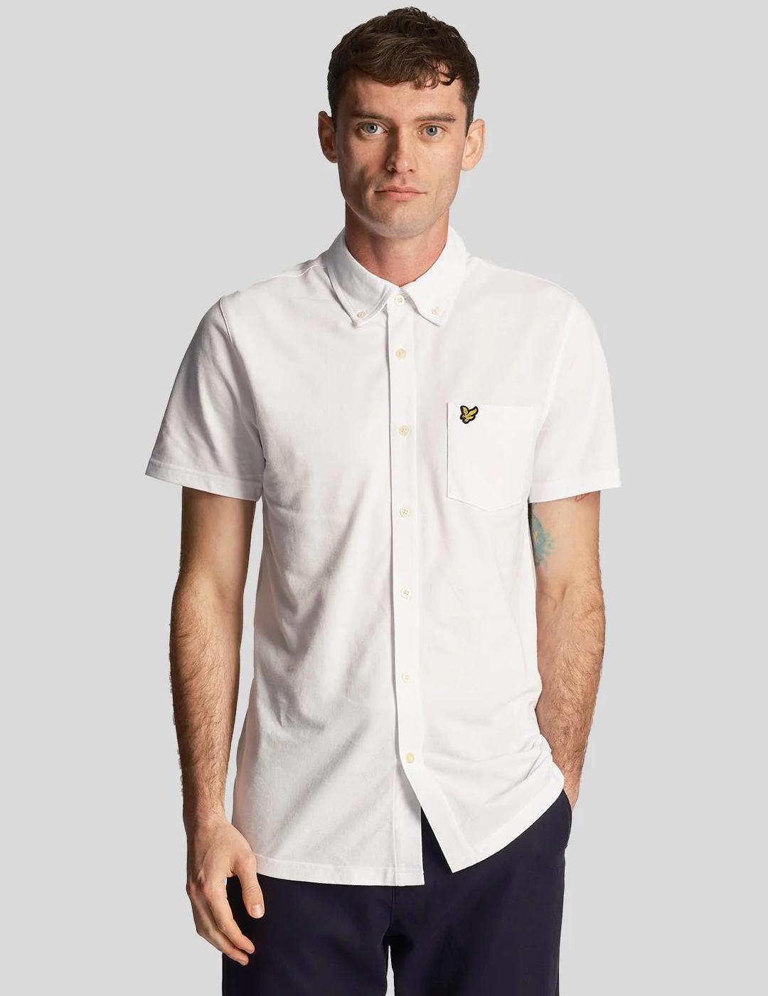 Lyle & Scott - Camisa Manga Corta Blanca - SW2003