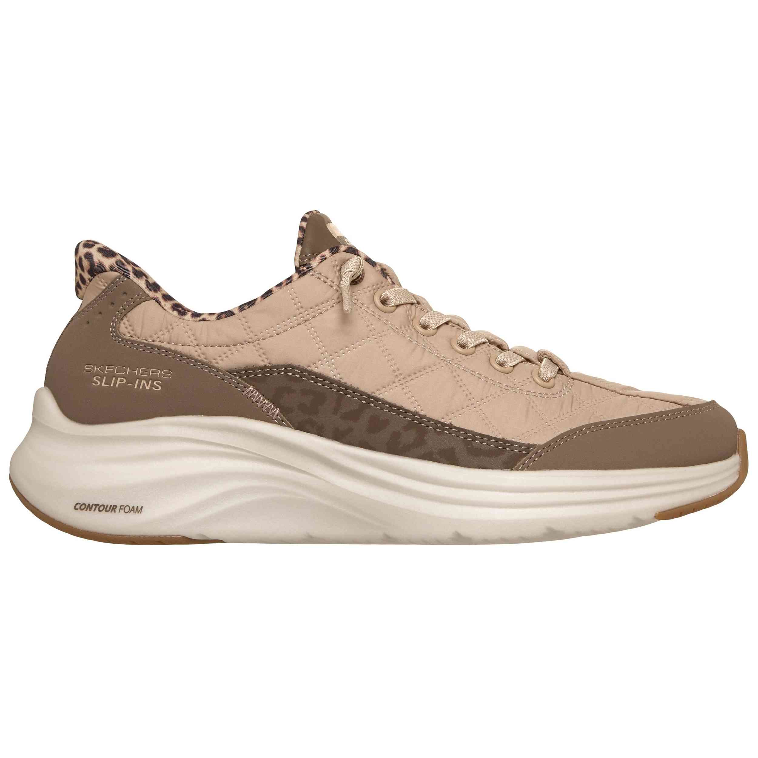 Calzado Skechers modelo Contour Foam-Leopard Dream en color Marrón