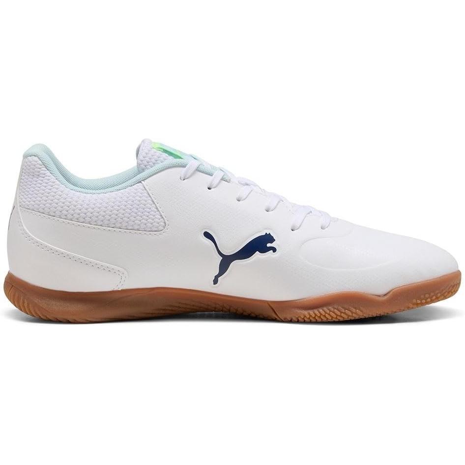 Zapatillas de Fútbol Sala Para Niños Puma Truco III Hombre Blancas y Azules comodas- 108572-01