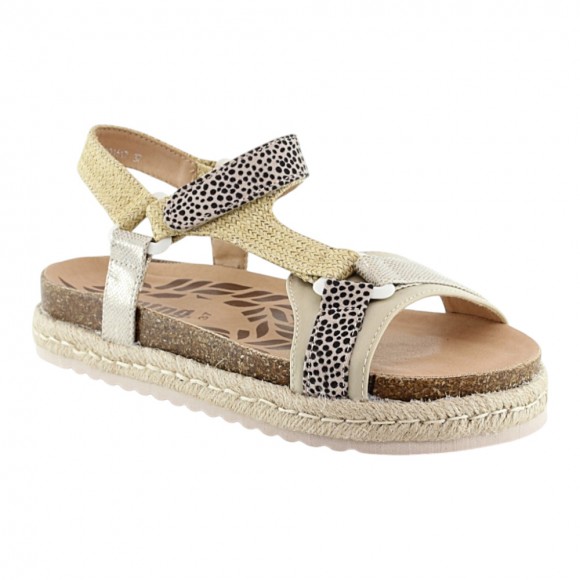 Sandalias de plataforma Mustang 40019 Beige Mustang IMUS26E80