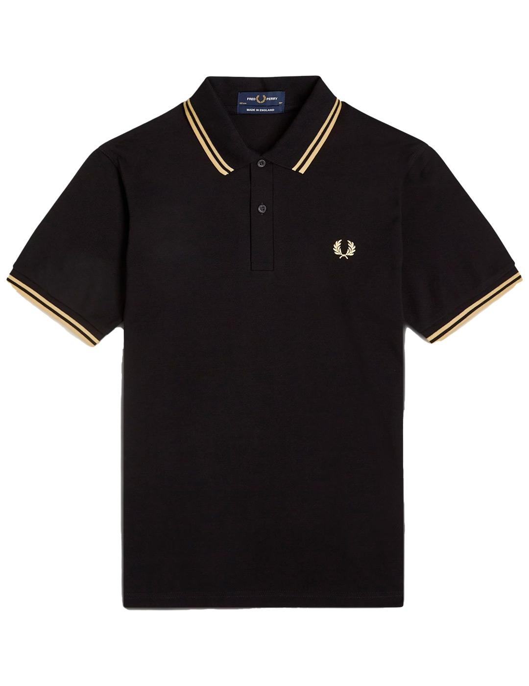 Polo Fred Perry M12 Negro