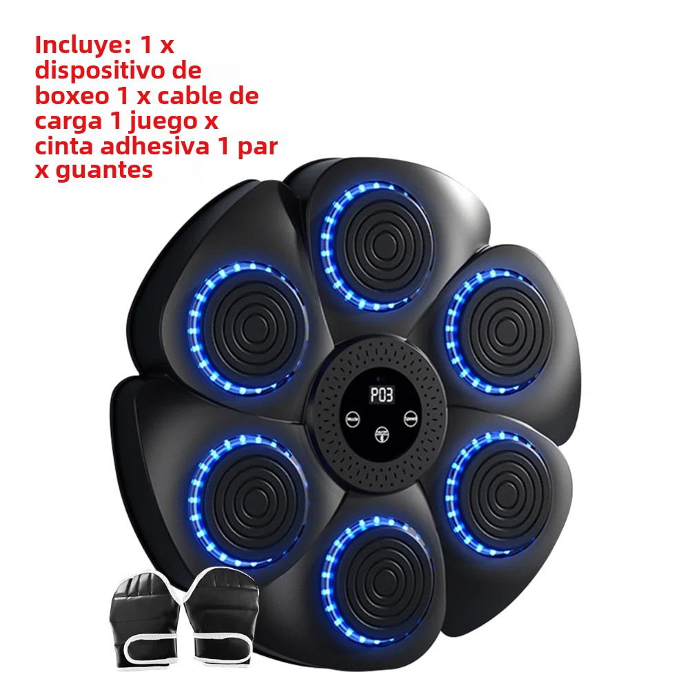 TK Máquina De Boxeo Inteligente With Música BT Luz RGB Adult/Niños Deporte Fitne Entrenador De Ejercicio En Casa Objetivo De Boxeo Type-C Carga IT
