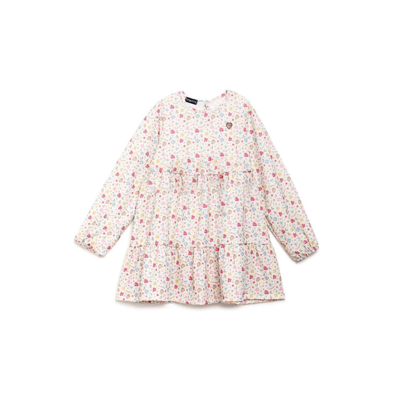 Conguitos - Vestido Algodón Estampado Flores Conguitos para Niña