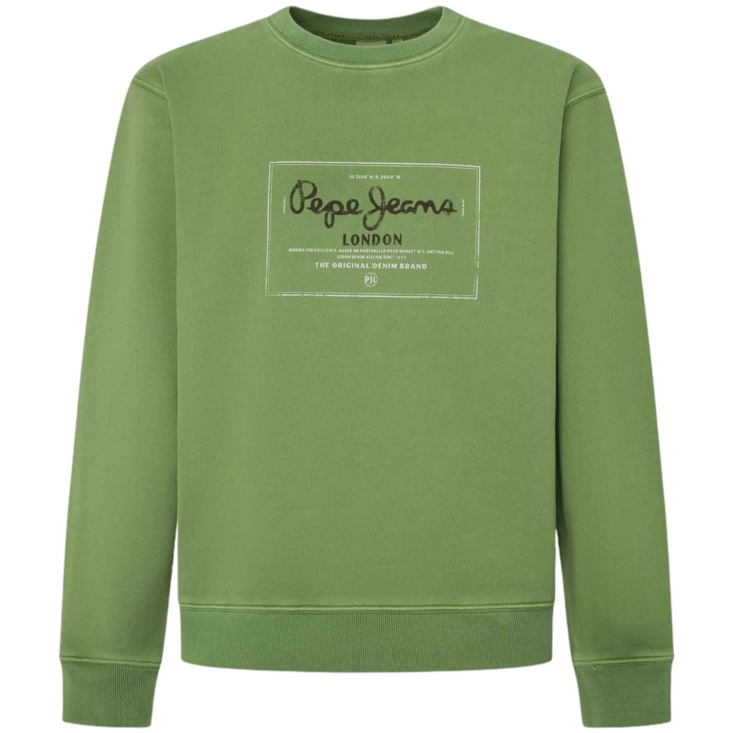 Sudadera marca Pepe Jeans modelo Pm582721-734 para hombre en color verde