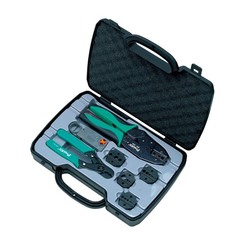 Kit de herramientas para crimpar coaxiales