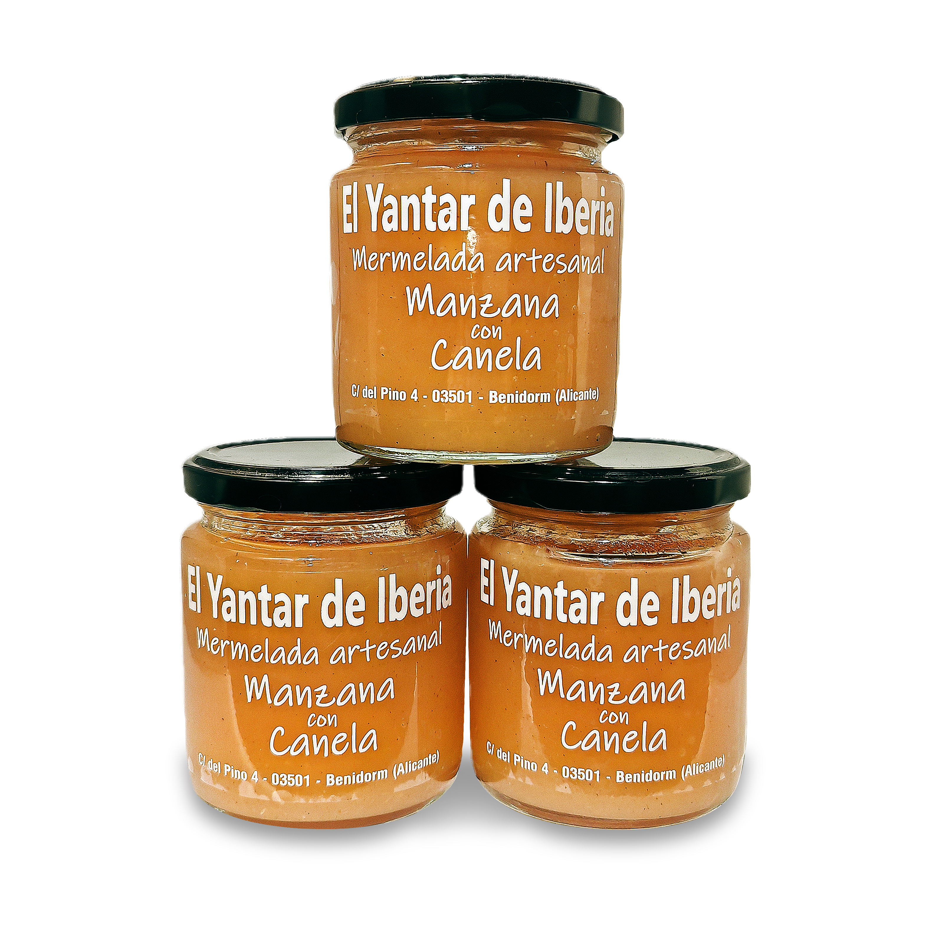 Mermelada de manzana con canela de El Yantar de Iberia (Pack de 3 unidades de 240gr)
