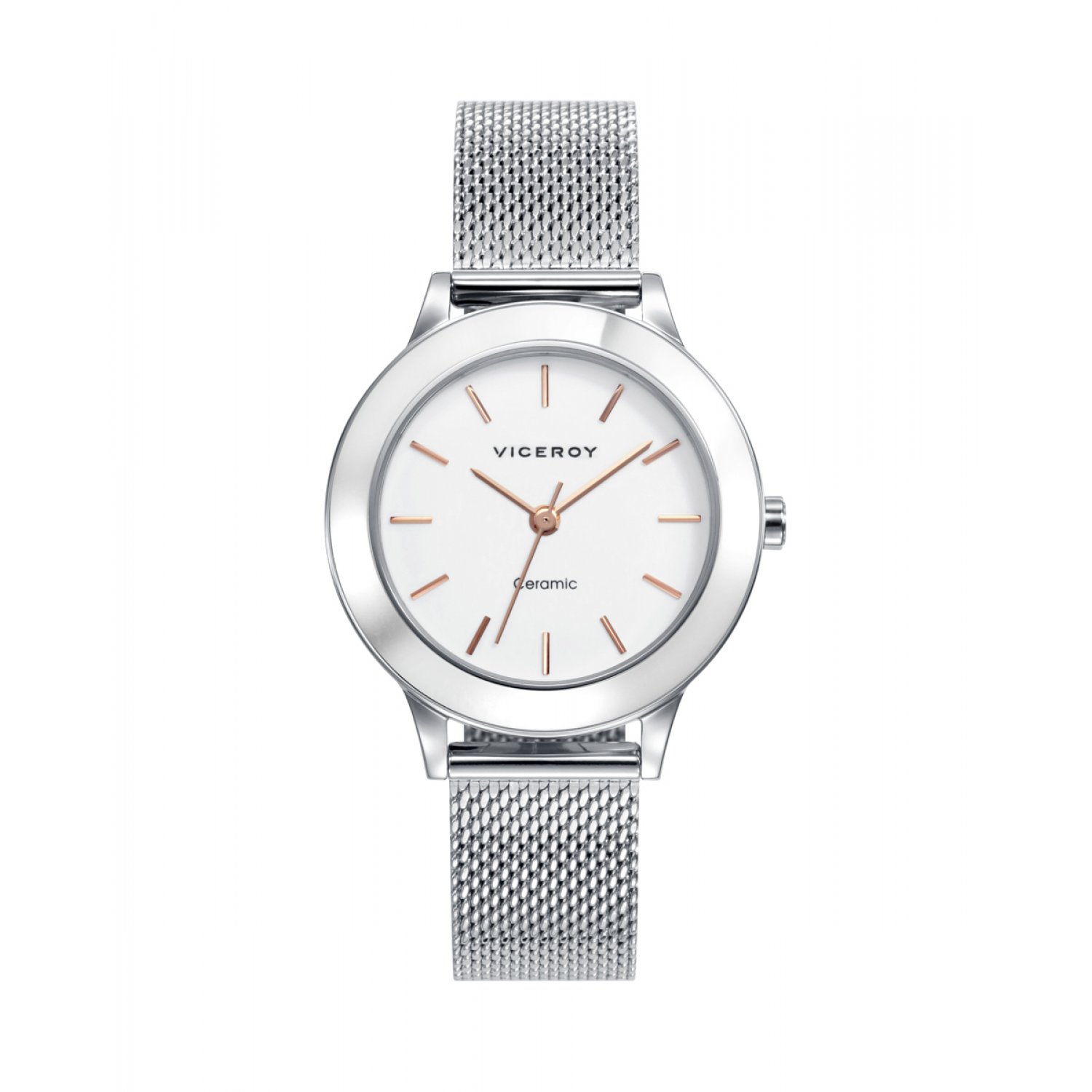 Reloj Viceroy 471182-07 Cerámica mujer blanco acero