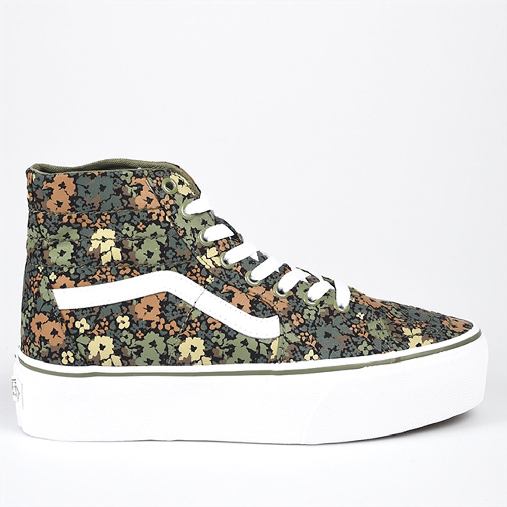 Zapatillas sneakers casual para mujer Vans Sk8-Hi Tapered Stackform VN0A5JMKZBF1 Verde
