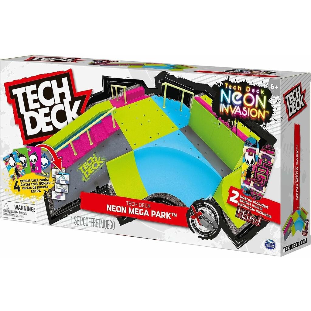 Tech Deck Neon Mega Park Spin Master 6063752 Circuito para coches