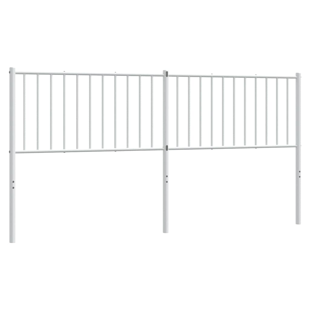 vidaXL Cabecero de repuesto de metal blanco 180 cm
