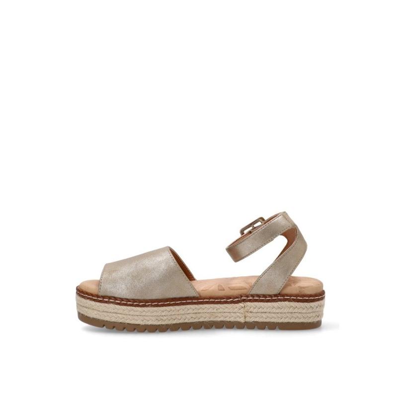 Sandalia Mustang - Mujer - Suela Doble - Modelo 59617 - Color Platino