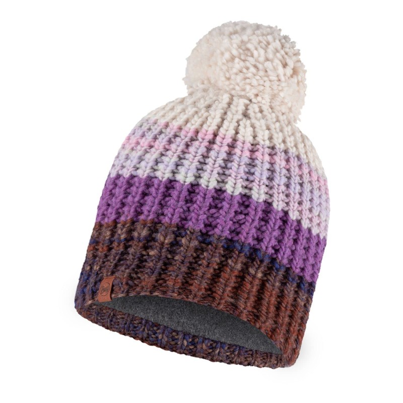 Gorro Buff Knitted & Fleece Hat Alina Morado Mujer - Invierno Y Trekking