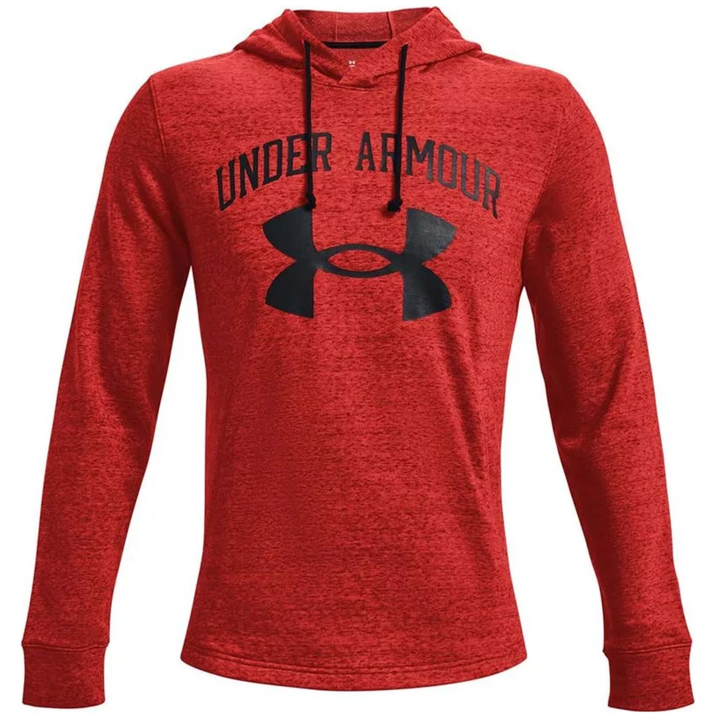 Sudadera Under Armour Rival Terry Big Logo M Red Heather/Black