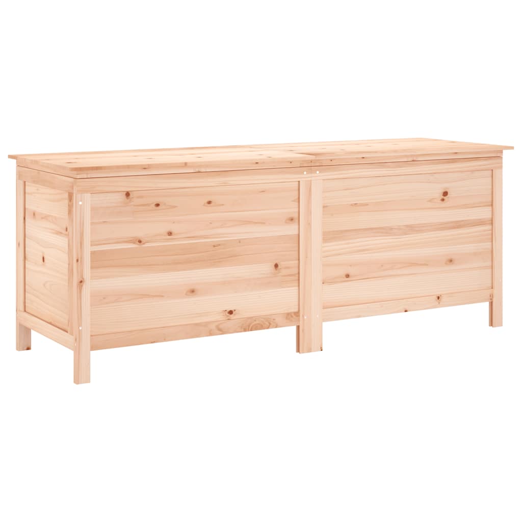 vidaXL Arcón de jardín madera maciza abeto 150x50x56,5 cm