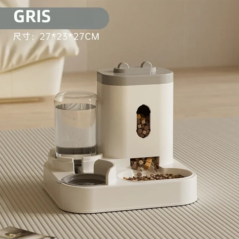 Tazón De Alimentos Para Perros Y Gatos Con Fuente De Agua Capacidad Grande Dispensador De Alimentos Para Mascotas Accesorios Para Perros Y Gatos