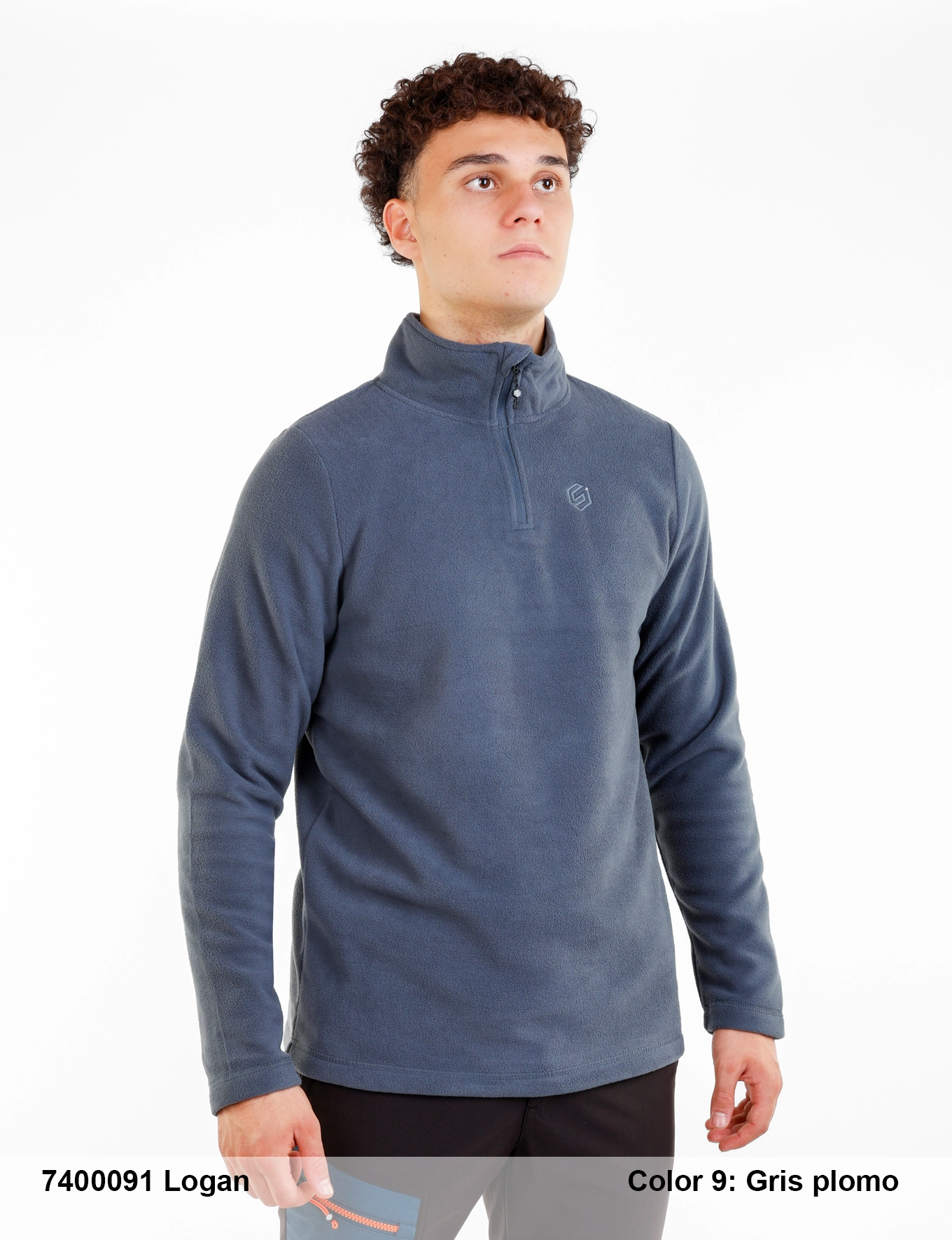 JERSEY POLAR HOMBRE Marca Sphere Pro Modelo 7400091 LOGAN Color GRIS PLOMO