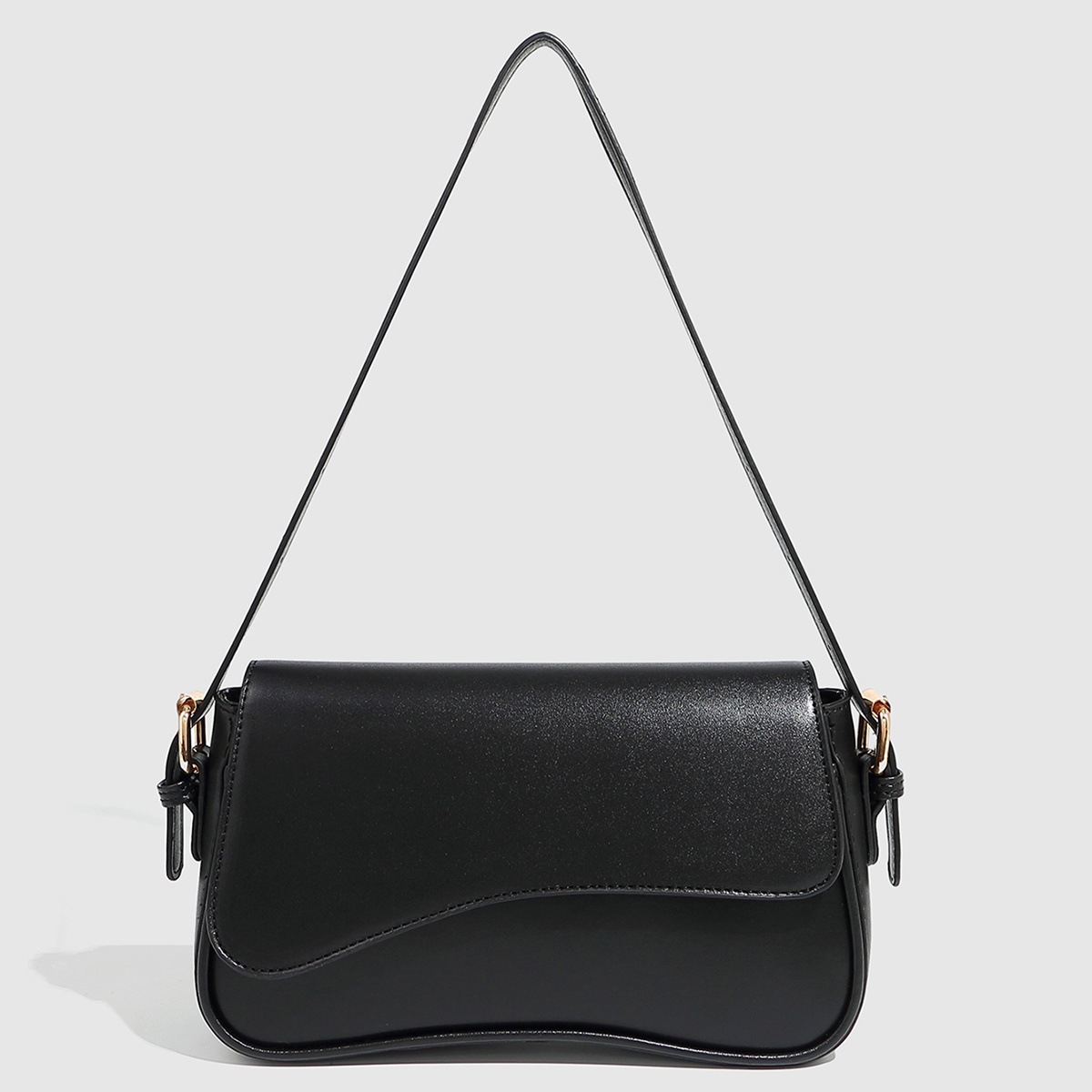Bolso de hombro para mujer, bolso de piel vegana, bolso de hombro con bandolera desmontable