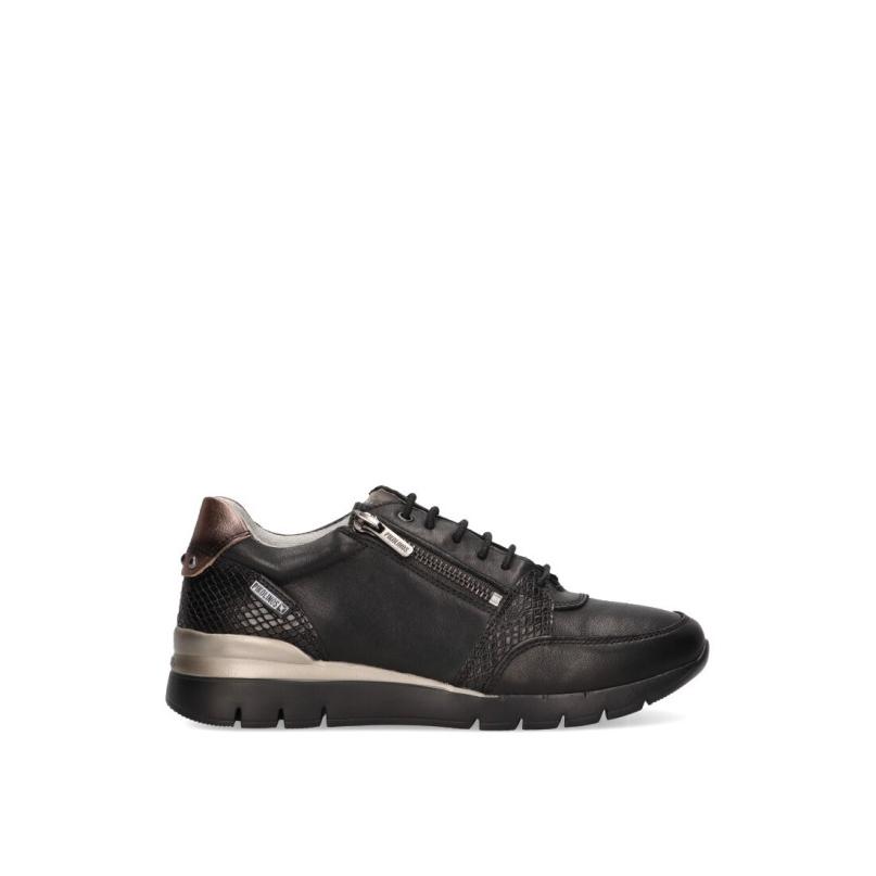 Zapatillas Cómodas Pikolinos - Mujer - Suela Plana - Modelo W4r-6718c2 - Color Negro