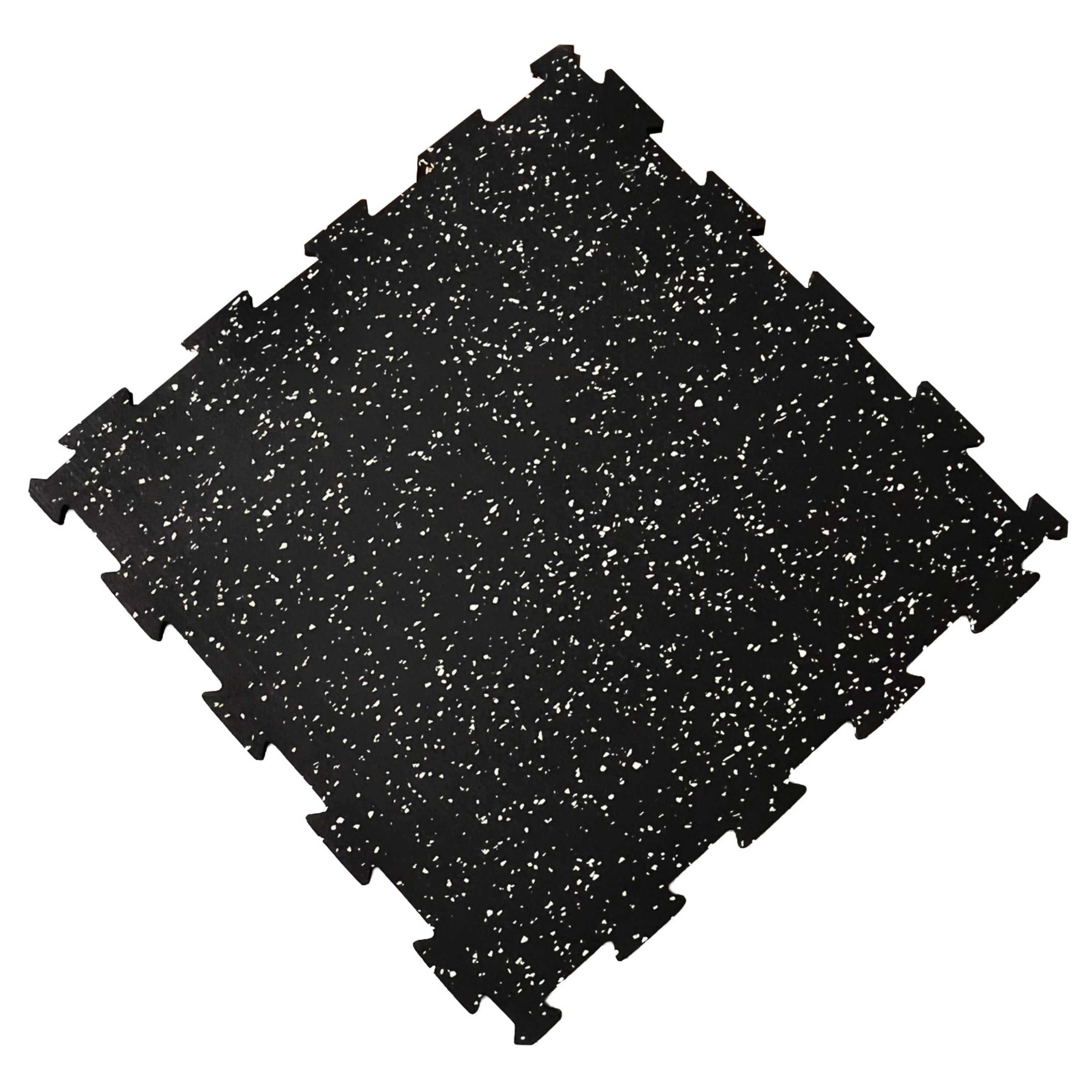 Losetas de Caucho Puzzle 48,5 x 48,5 cm | 6 mm de espesor | Fácil montaje y Antideslizante | Protector de suelo económico para gimnasio | gimnasio en casa | SUELOSPORT