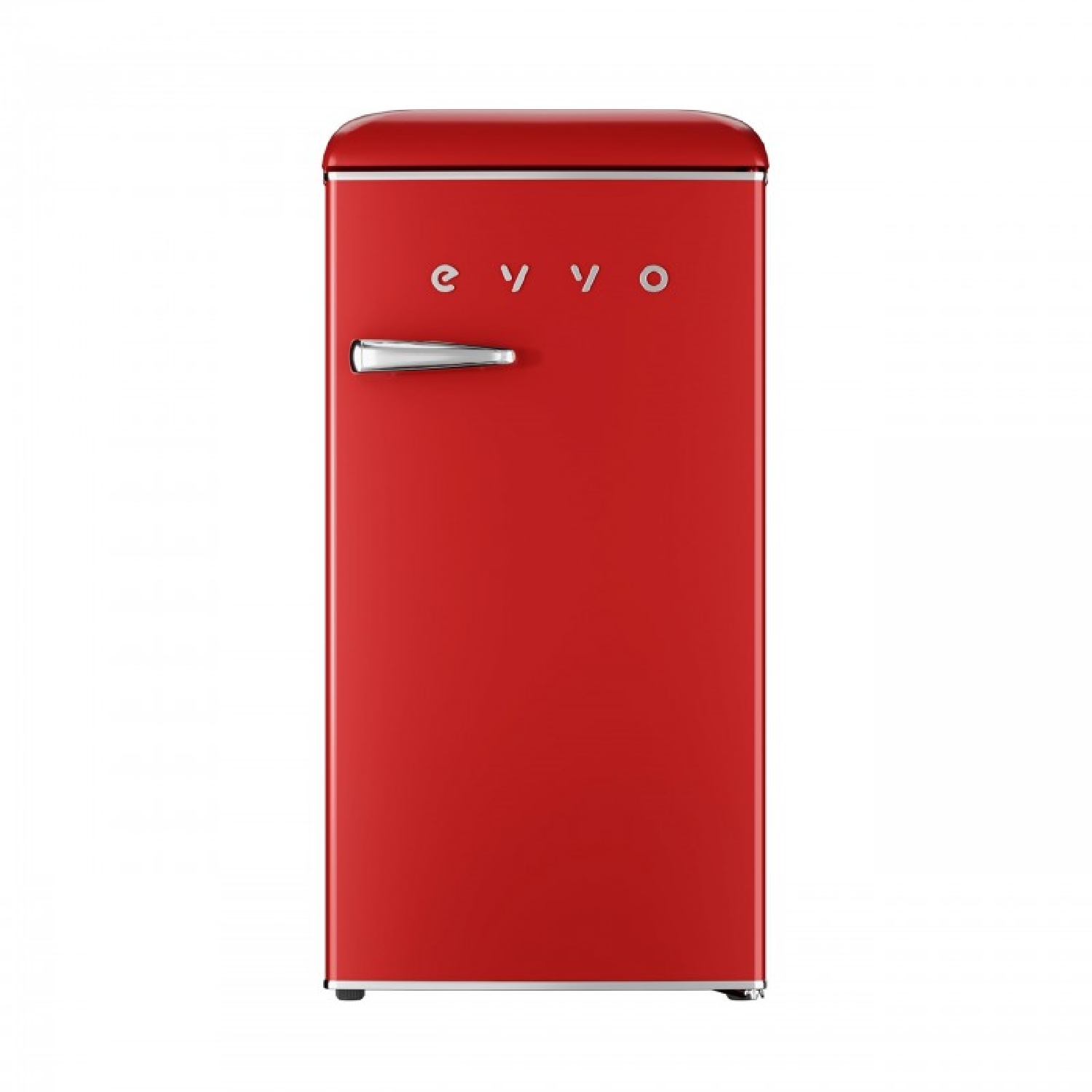 EVVO Nevera Pequeña Retro, 84 litros de Capacidad + 11 Litros de Congelador, Diseño Vintage, Bajo Consumo, Silenciosa, Control d