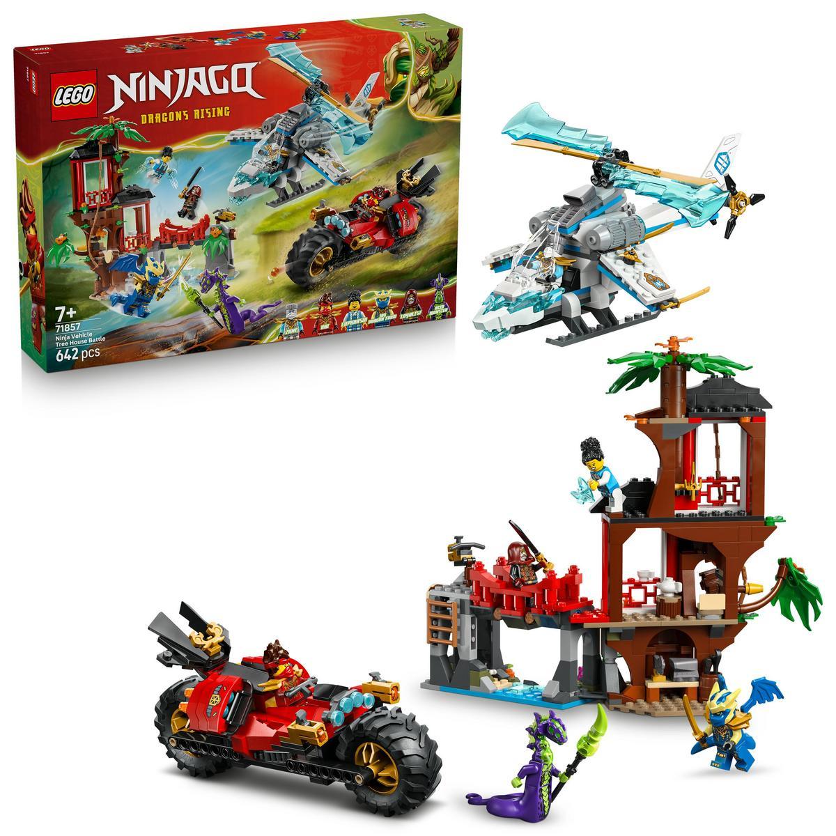 LEGO – Juego de construcción Batalla de Vehículos Ninja Junto a la Casa del Árbol LEGO Ninjago – 71857.