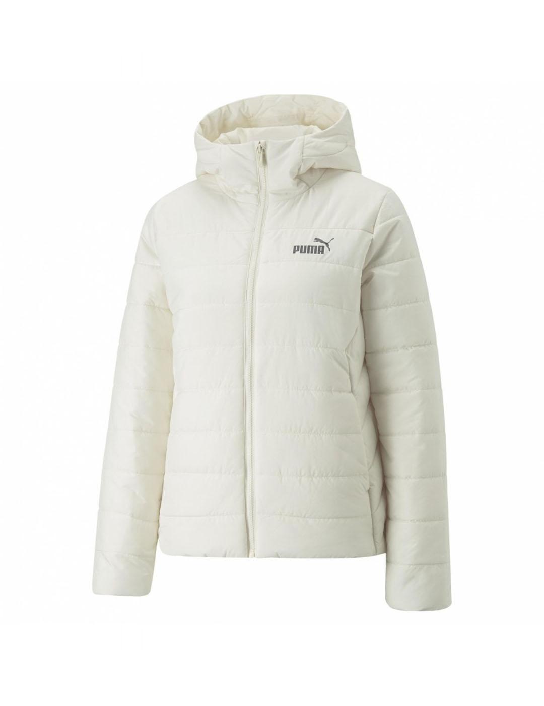 Puma Chaqueta Acolchada Mujer Essentials Beige con Capucha