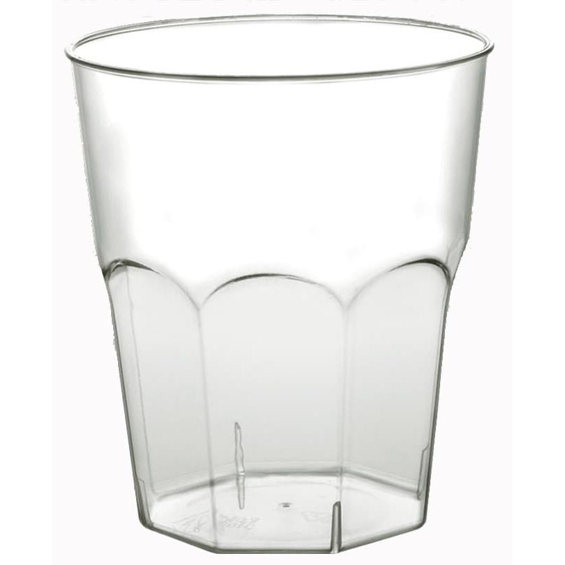 MONOUSO | Vaso Reutilizable PS Cristal Cocktail Transp. 250ml (640 Uds)