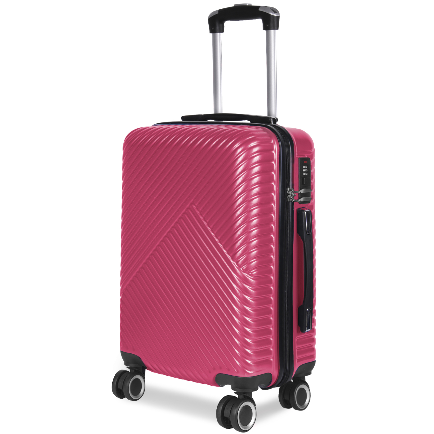 Maleta de Viaje Cabina, Mediana, Grande, rígida 100% ABS, Ruedas Giratorias 360, Mango Telescópico, Prácticas y Ligeras con Cierre de Seguridad rígida. Ideal para todo tipo de Viajes