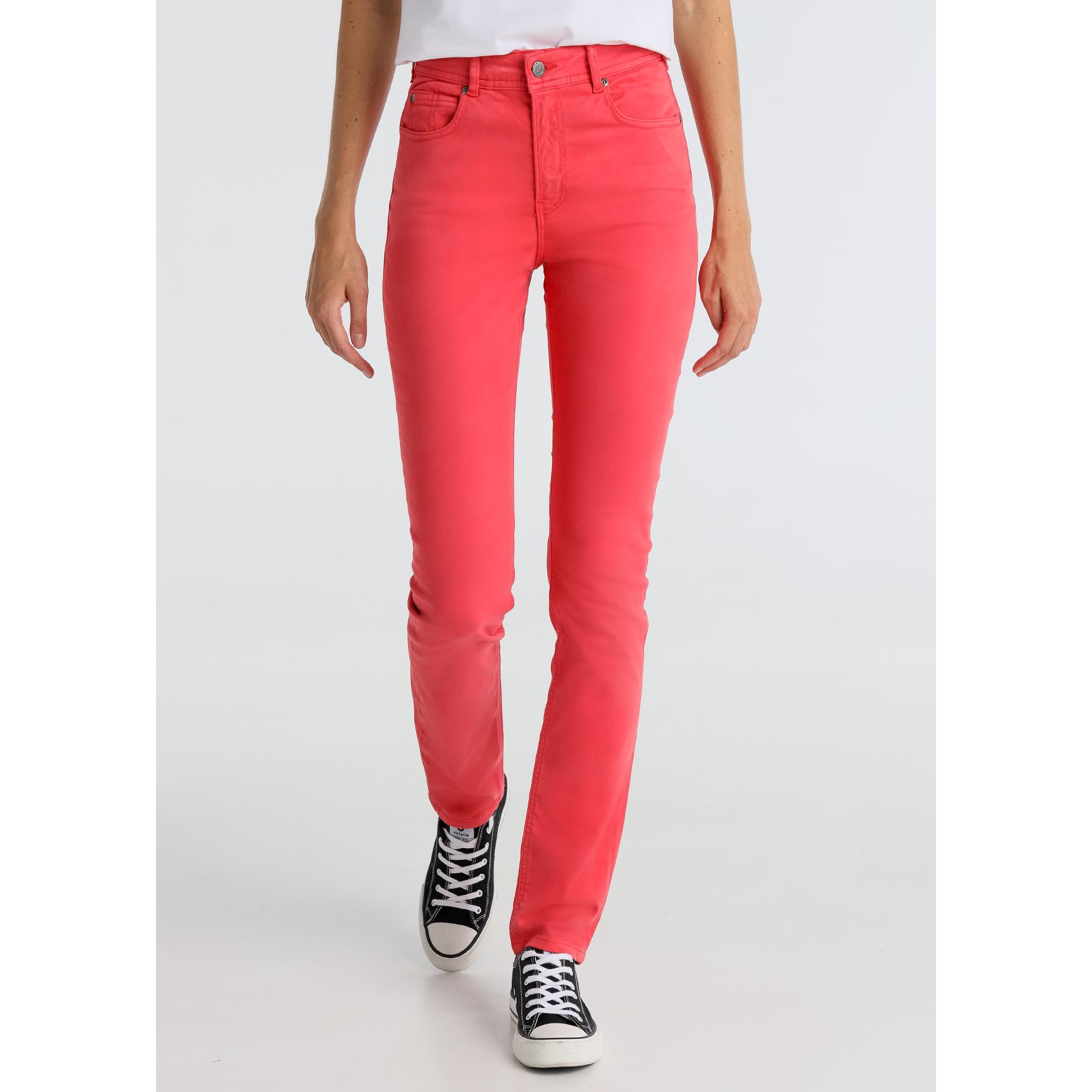 CIMARRON - CARLA-NECTAR - Pantalon Color - Flare - Tiro Largo Elastic Saten - Tallaje en Pulgadas- Tallaje en Pulgadas