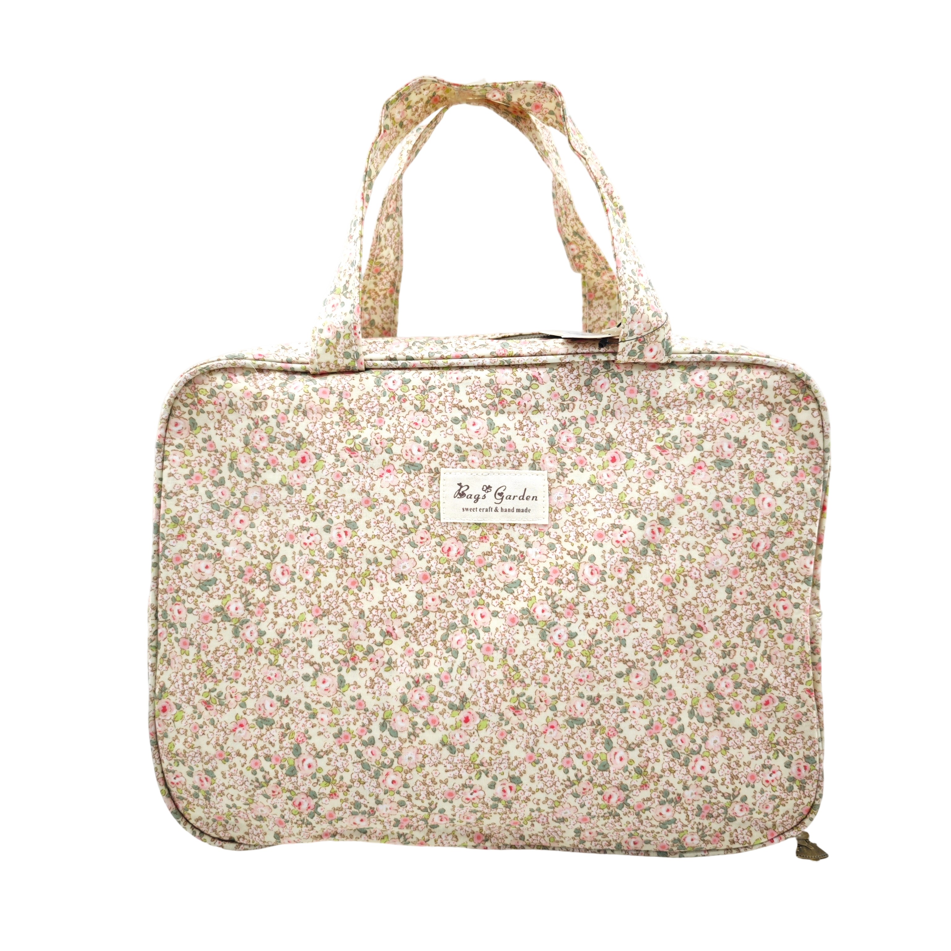 Bolso de viaje impermeable con flores – Formato rectangular, gran capacidad con compartimento para zapatos - Bagsgarden