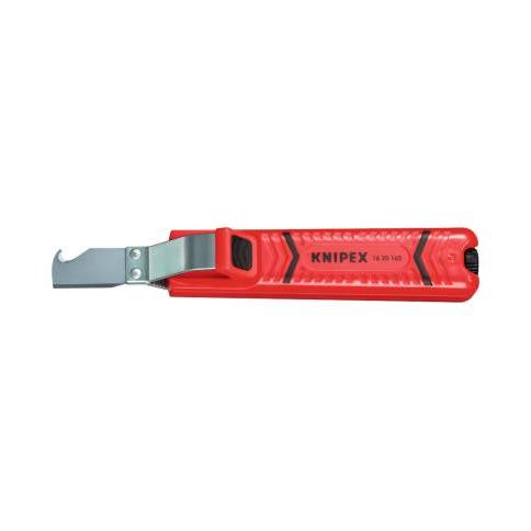 Cuchillo pela mangueras con hoja de bisturí 165mm. 1620SB Knipex