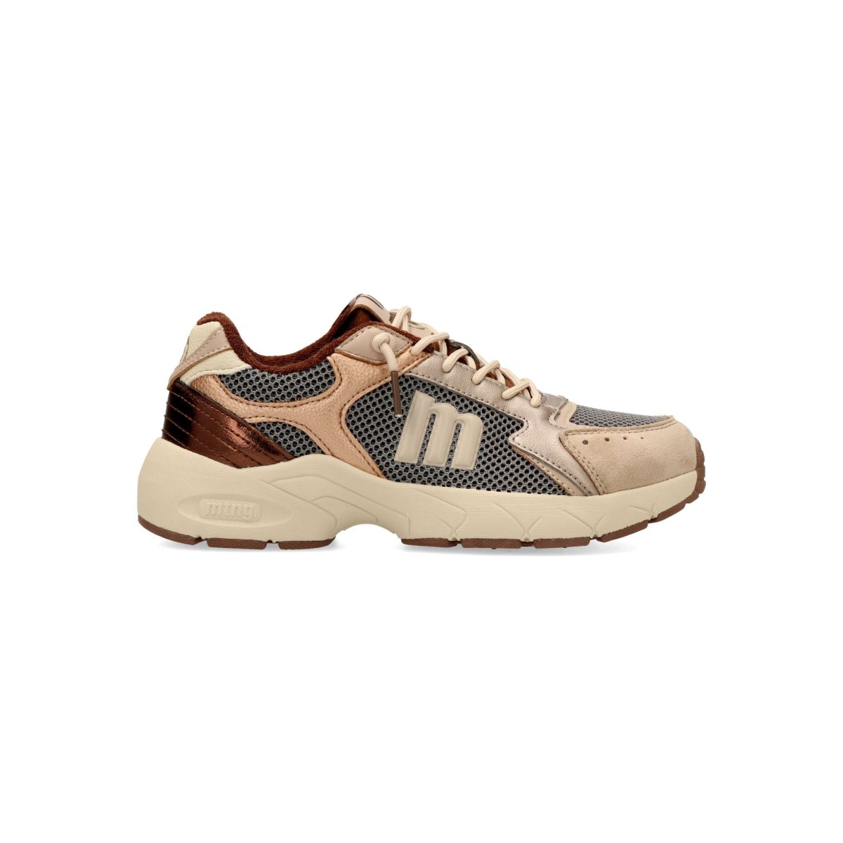 MTNG - Zapatillas Electra deportivas para mujer con rejilla y detalles metalizados, tecnología Extralight ligeras y cómodas