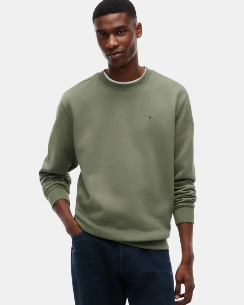 TOMMY HILFIGER DM0DM20741M04 Sudaderas Manga larga Hombre Verde