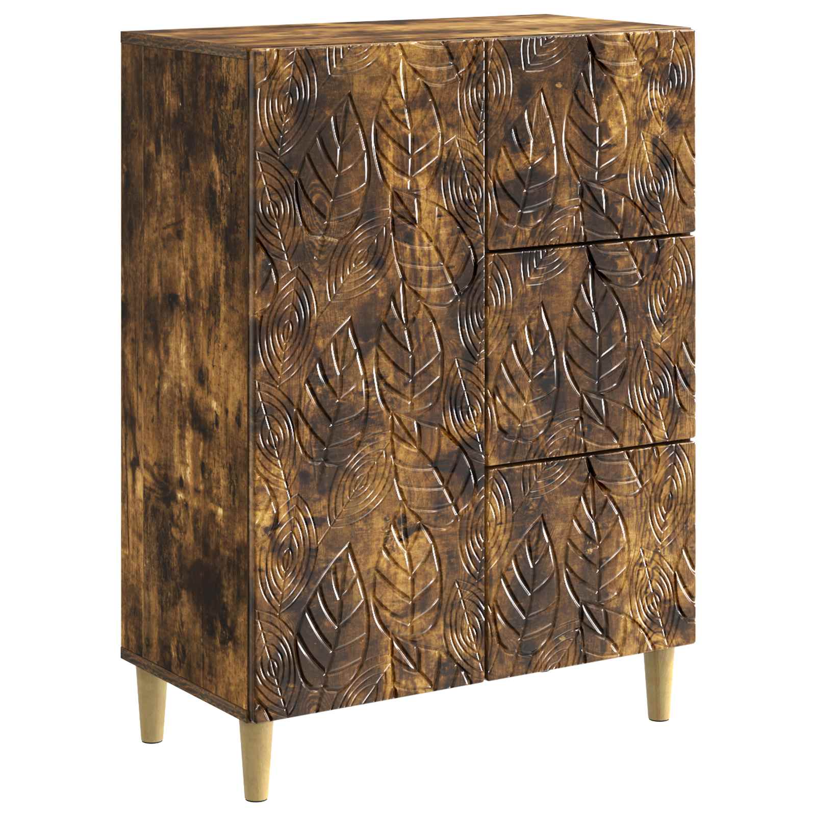 vidaXL Aparador  66 x 34,5 x 90 cm Madera de ingeniería Multicolor