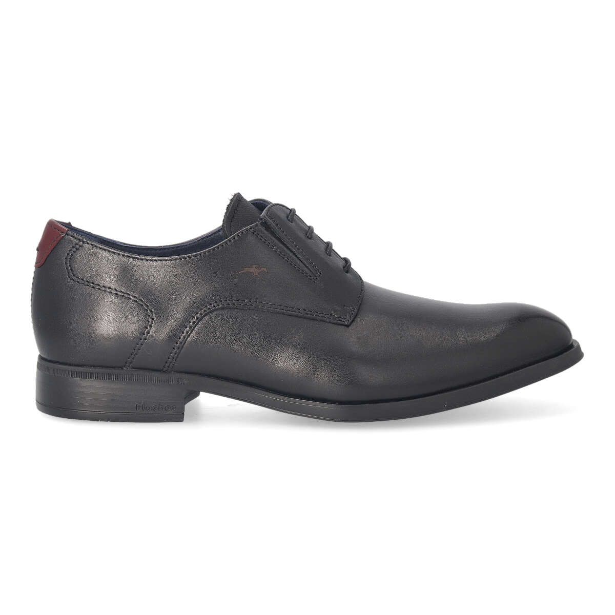 Fluchos - Zapato vestir blucher Asgard de piel con suela Extralight para hombre, elegante y cómodo en color negro