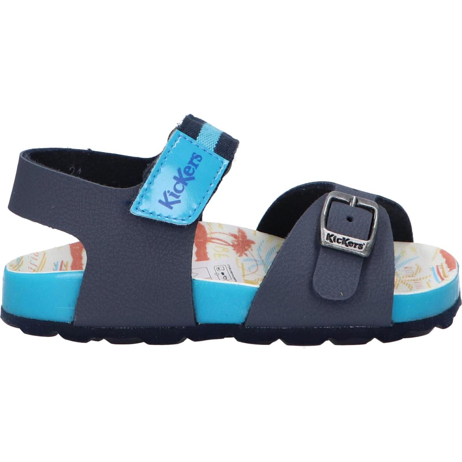 KICKERS 894911-30 SOSTREET 102 MARINE BLEU SUR Women and Boy Sandals