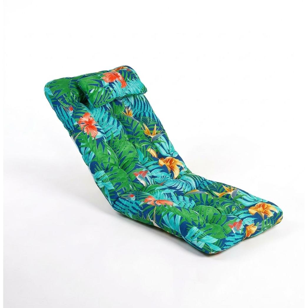 E-LONG Acolchado para Tumbona de Playa, Jardín, Piscina, Terraza (PACK de 2) - Colchoneta Ergonómica Exterior