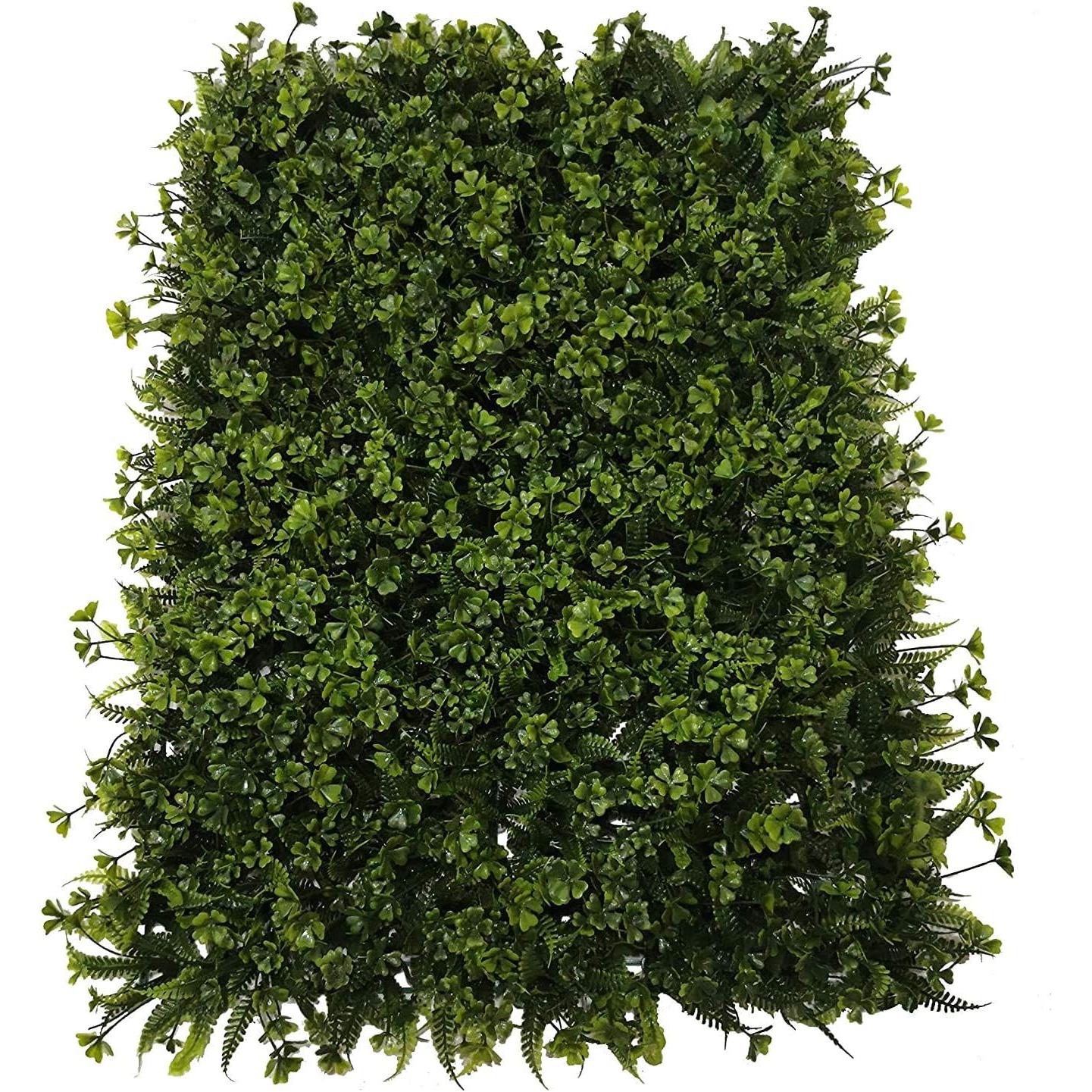 SZ Plancha Alfombra de Césped Artificial 60 * 40cm ~ 50x50 CM Jardín Vertical Decoración Interior Pared Hierba