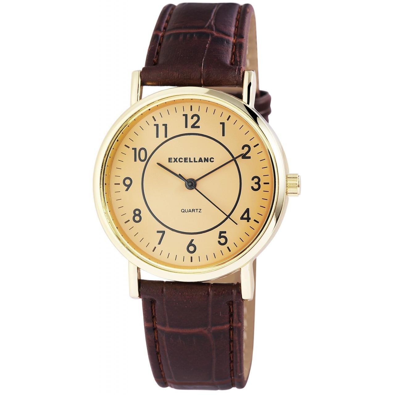 Reloj Excellanc® Hombre com Bracelete em Pele Sintética 0157