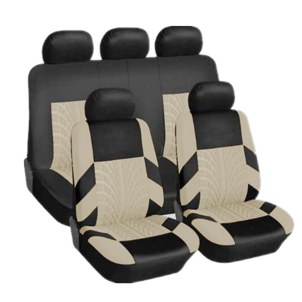 OmHom Funda de asiento de coche con estampado de neumáticos universal Four Seasons, cojín de tela artesanal especial